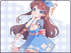 SAI蓝色小洋裙少女