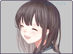 给眯眯眼萌娘美发