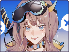 吊眼元气独角少女绘制
