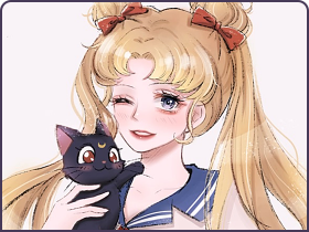 复古风月野兔绘制