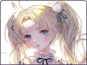 森系双马尾少女歪头杀