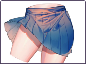 日系JK制服百褶裙厚涂上色