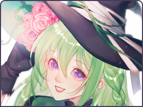 魔法帽少女头像线稿及上色
